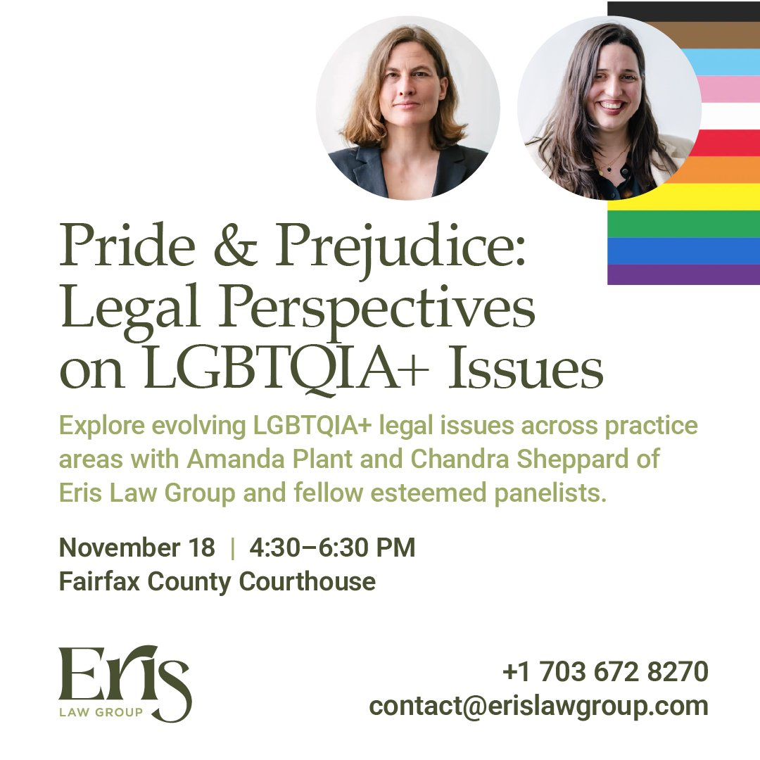 Eris Law Group Partners present at Pride &amp; Prejudice: Legal Perspectives on LGBTQIA+ Issues Across Practices CLE