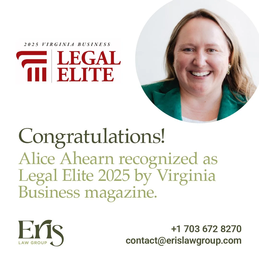 Alice Ahearn recognized as Legal Elite 2025 by Virginia Business Magazine.