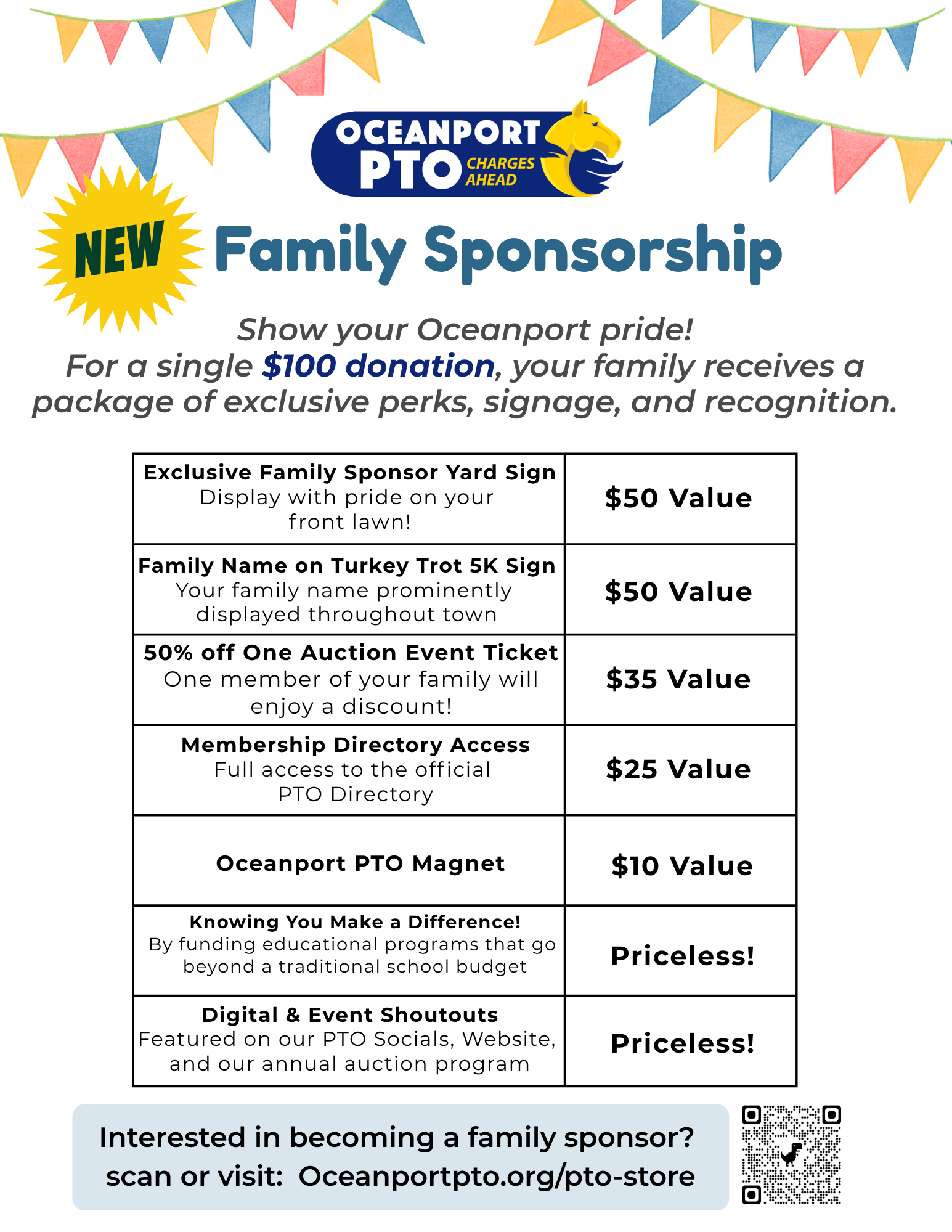 PTO Family Sponsorship