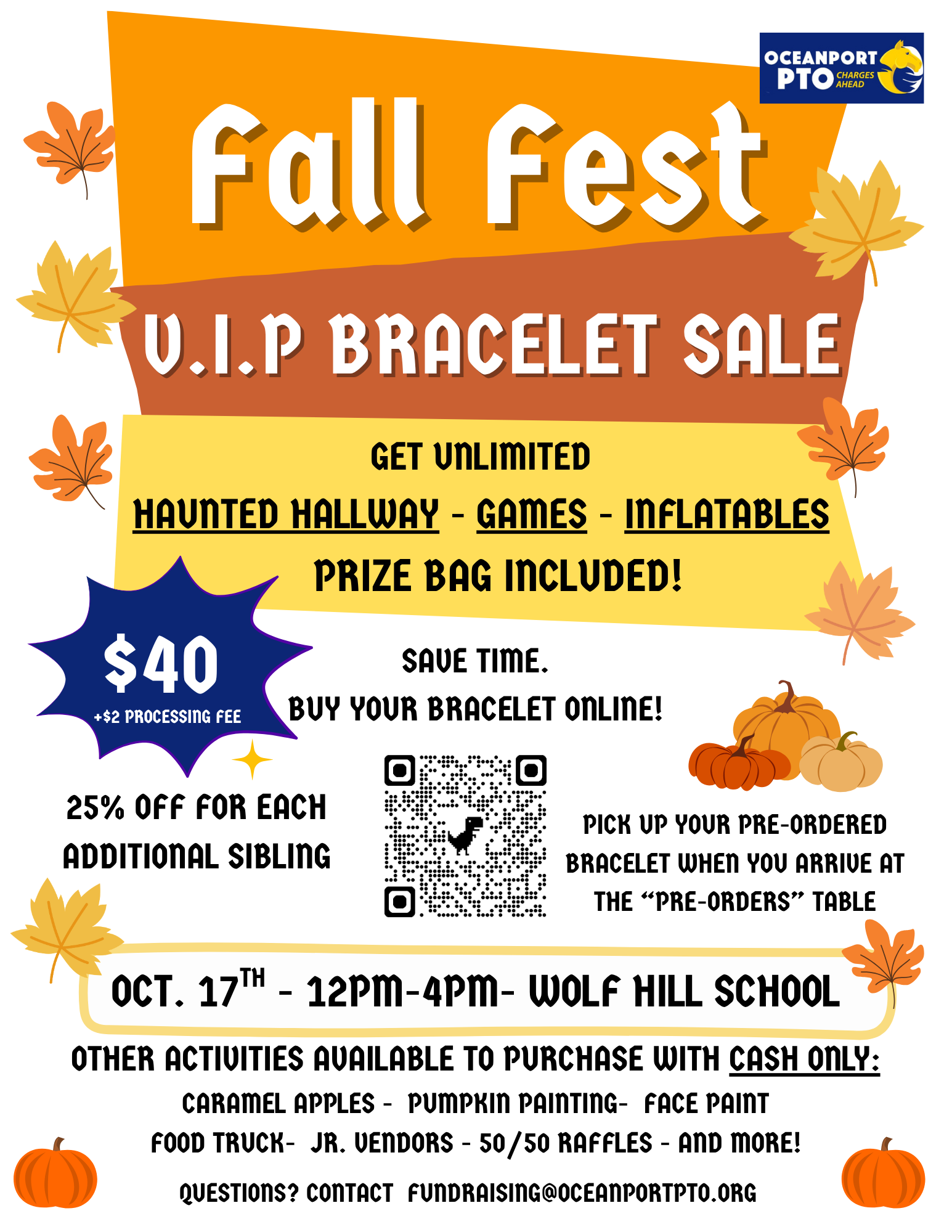 Fall Fest VIP Bracelet