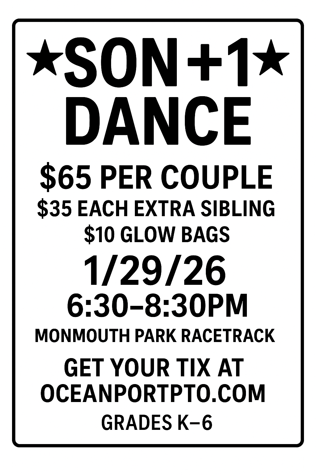 Son + One Glow Dance - Event Ticket
