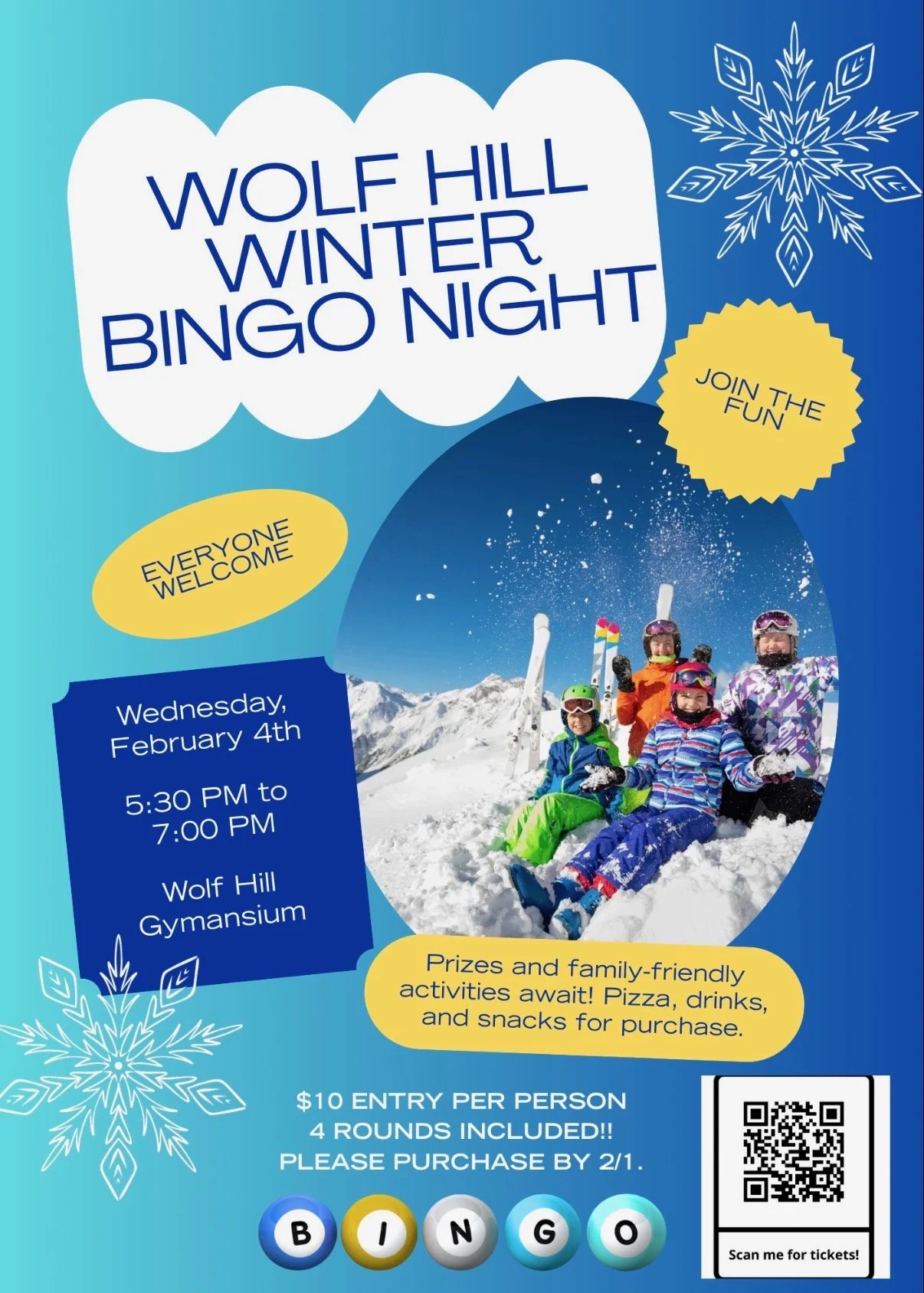 Wolf Hill Winter Bingo Night!!