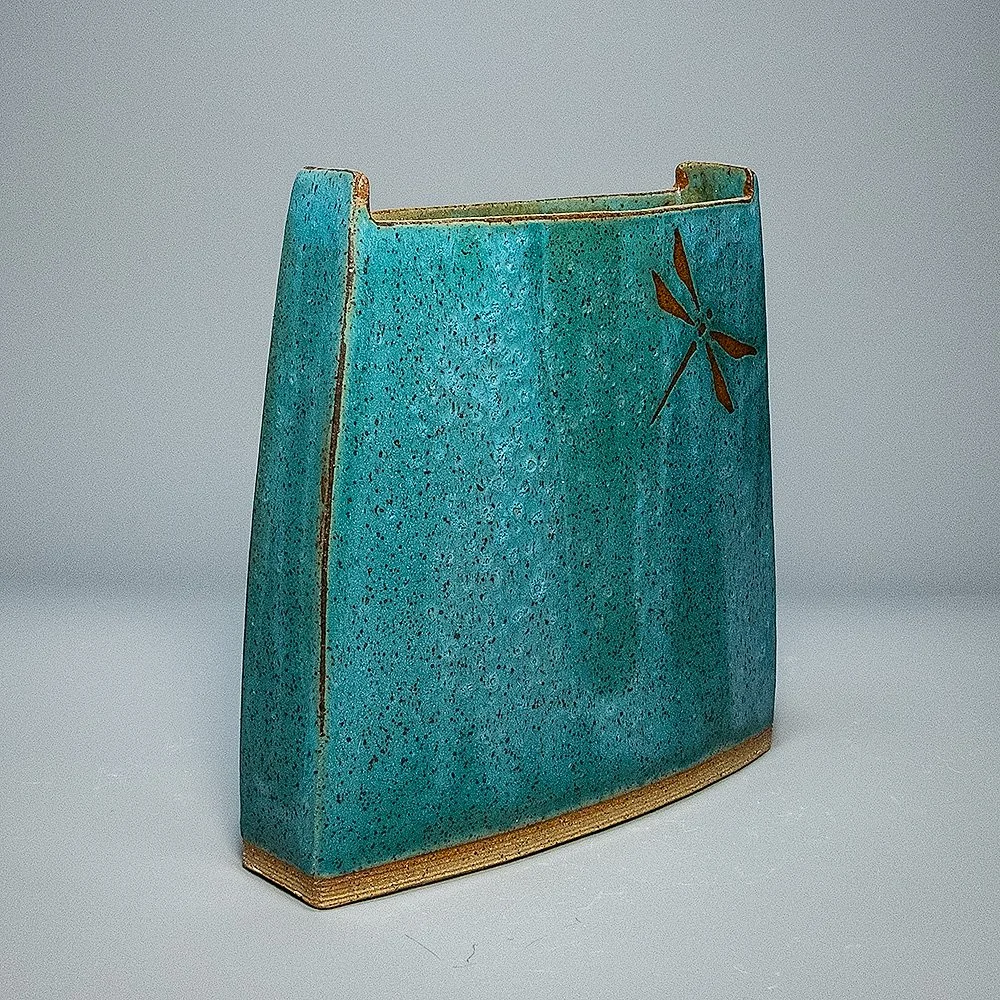 Pocket Vase Turquoise Dragonfly 2 3Q.jpg