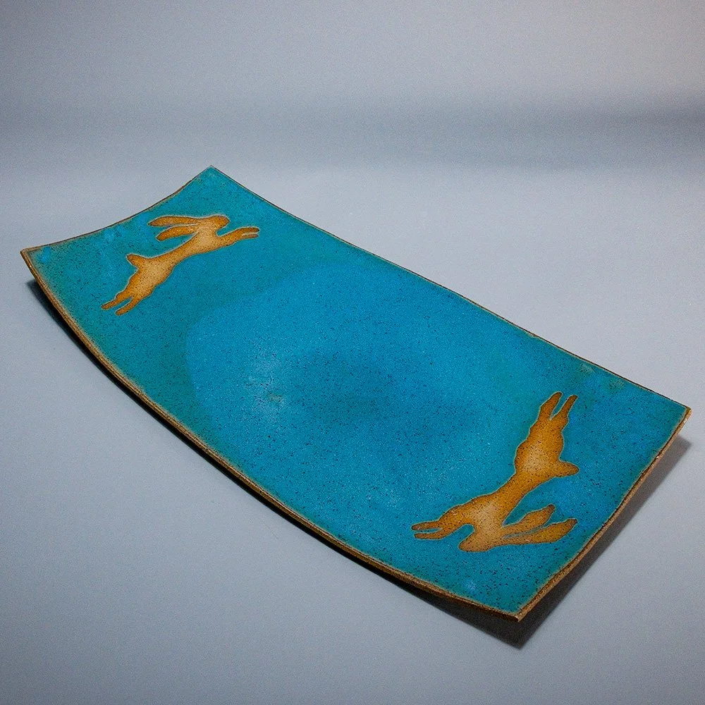 Platter Turquoise Hare.jpg