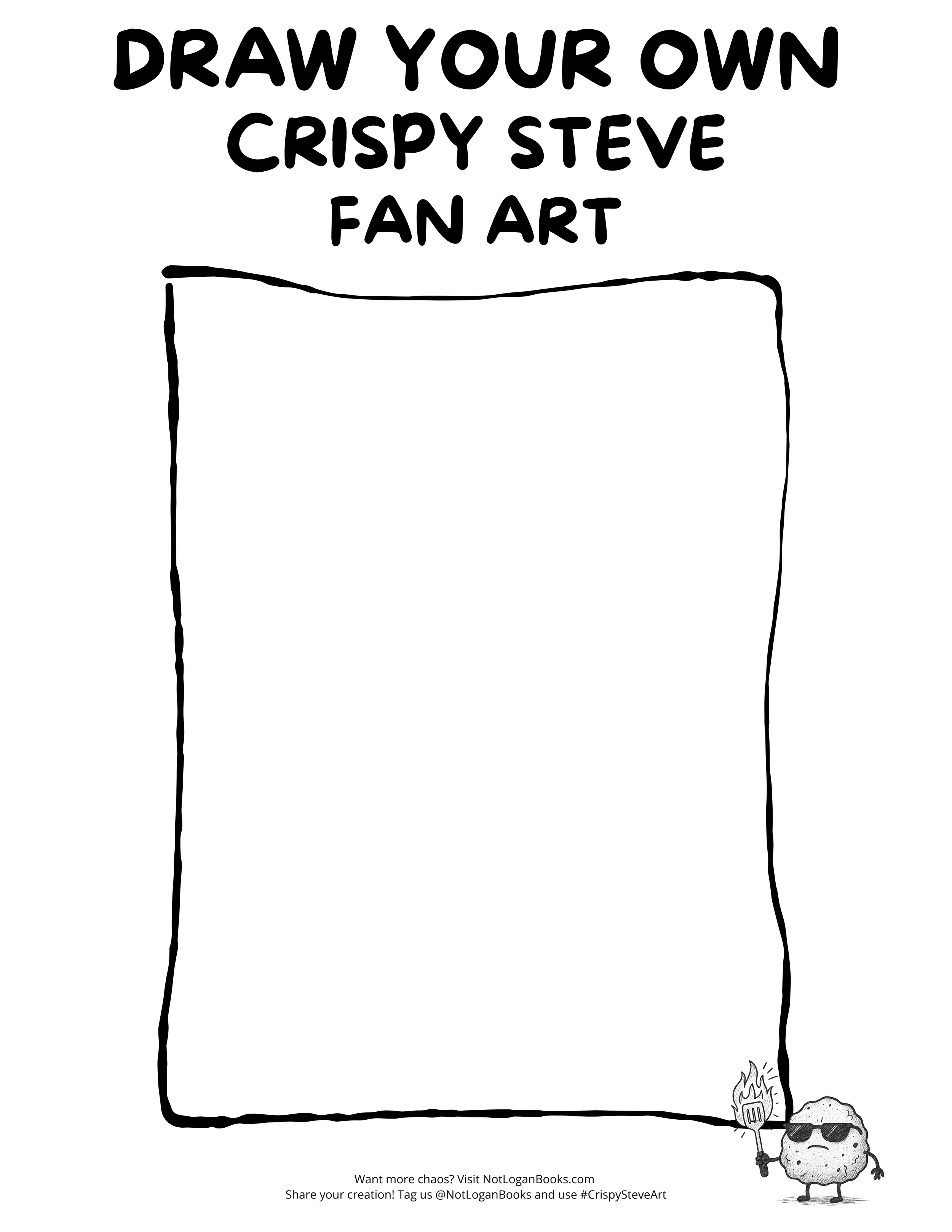 Draw your own Crispy Steve fan art