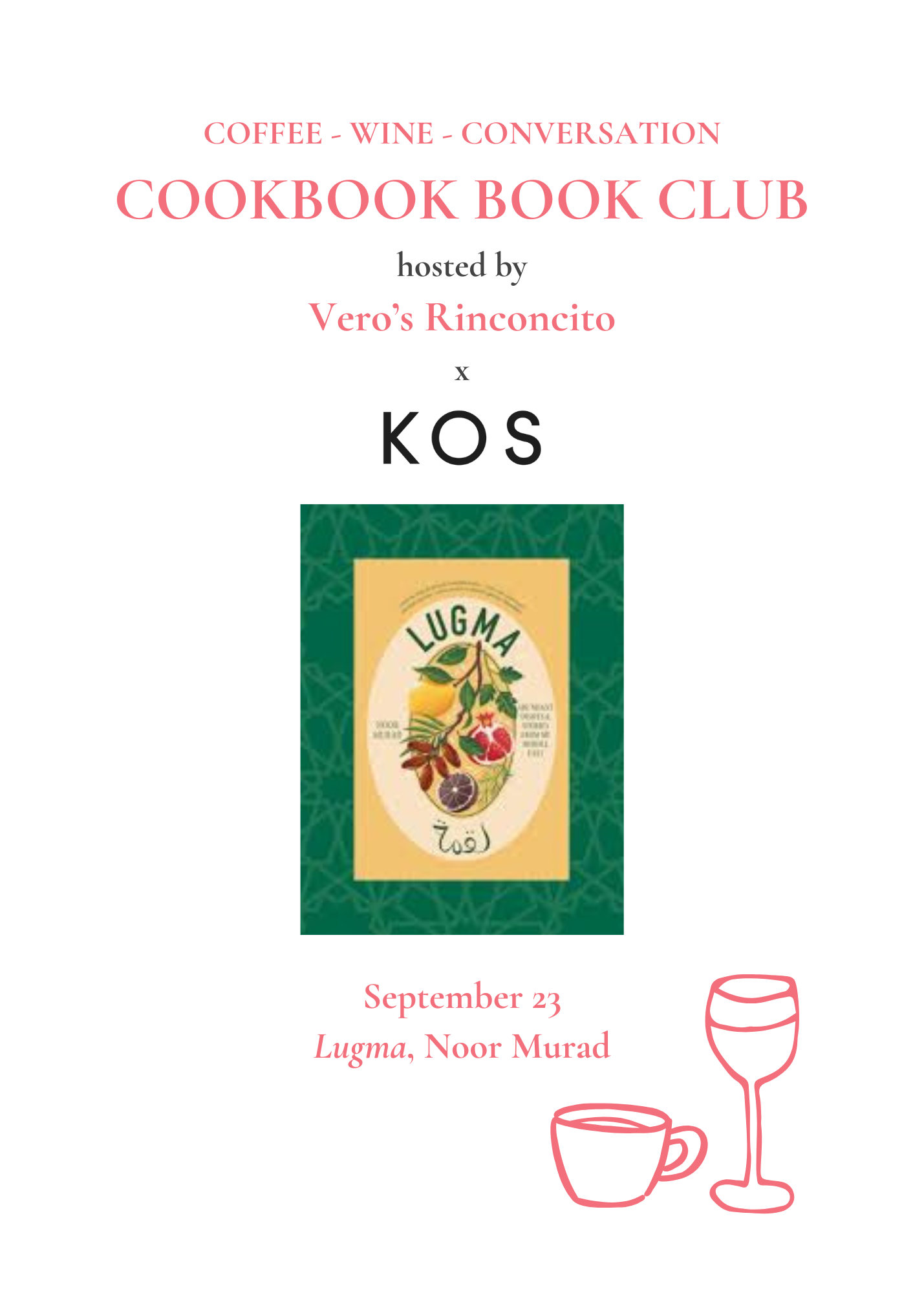 KOS Cookbook Book Club: September 23 - Lugma: Abundant Dishes And Stories From My Middle East