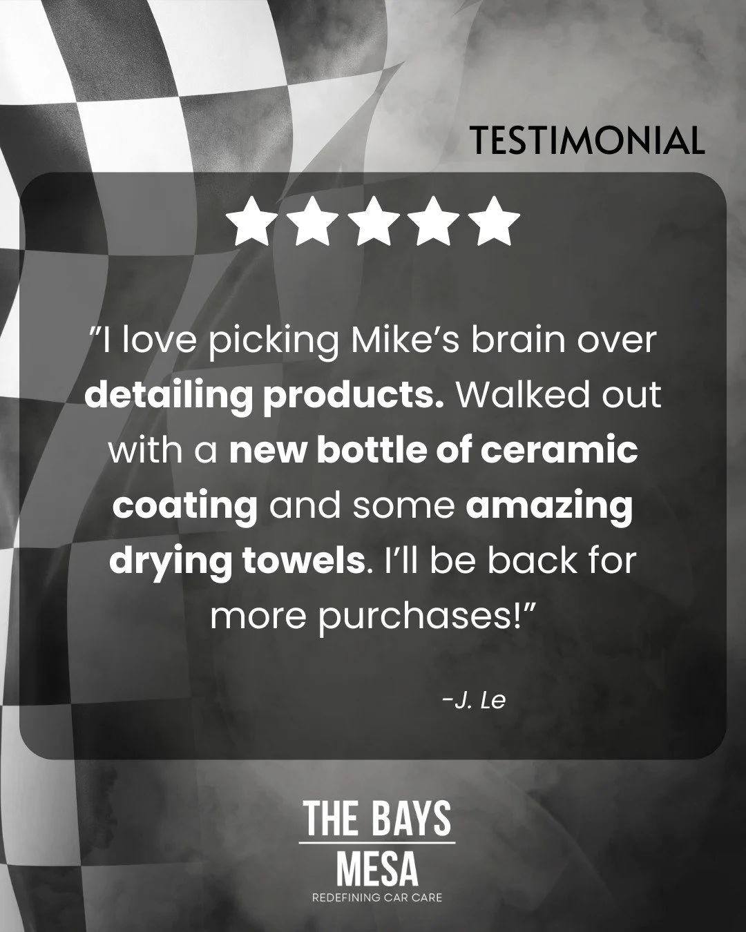 Welcome back to another Testimonial Tuesday 🏁

#thebaysmesa #mesaaz #mobiledetailersaz #testimonialtuesday #fivestars