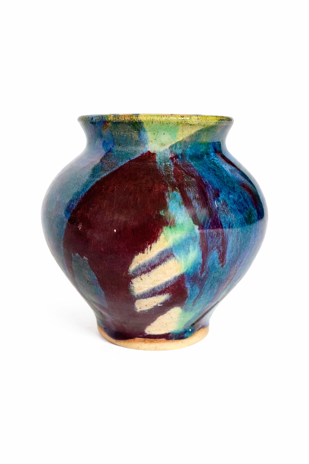 small multi-coloured vase
