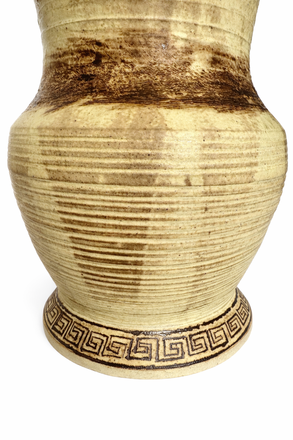 base of large Grecian pot in detail