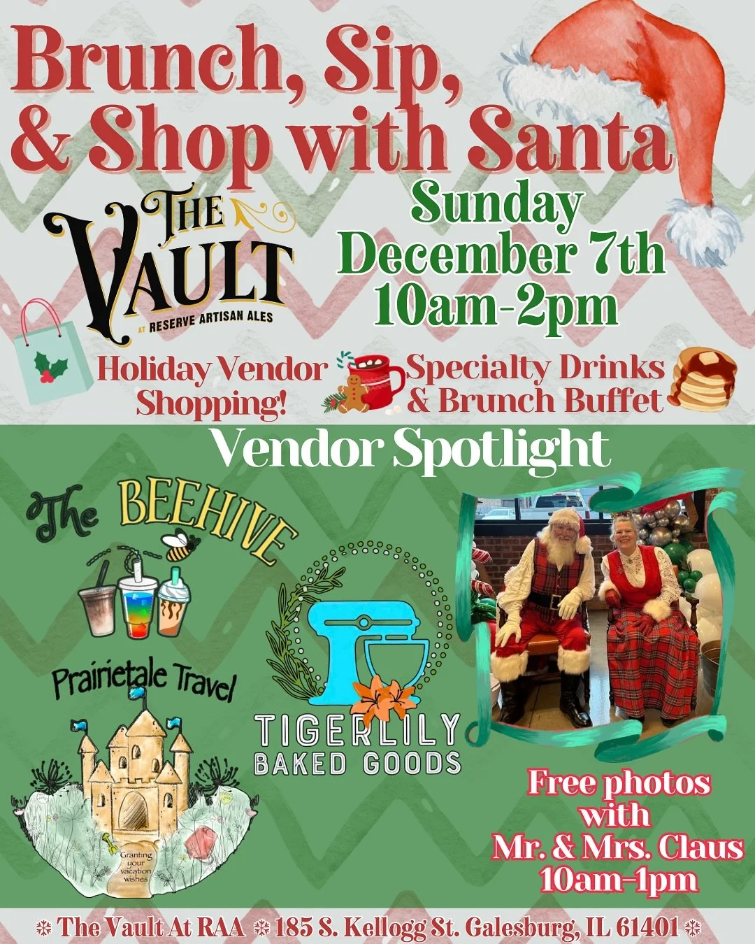 🧑&zwj;🎄 3rd Annual Brunch, Sip, &amp; Shop with Santa 🎅 Vendor Spotlight #2&mdash;
🧋 @thebeehivehealthandwellness &mdash;Join us for Healthy and delicious meal replacement shakes, protein coffee and clean energy teas! 💪🔥 All of our products are