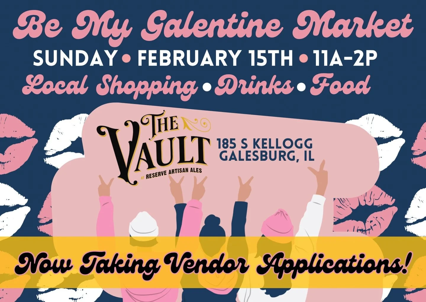 💖Our next market coming up, The 3rd Be My Galentine Market, is now accepting vendors! Apply or send to a friend to tag along with you! 
📝 Application link in our story or bio!
