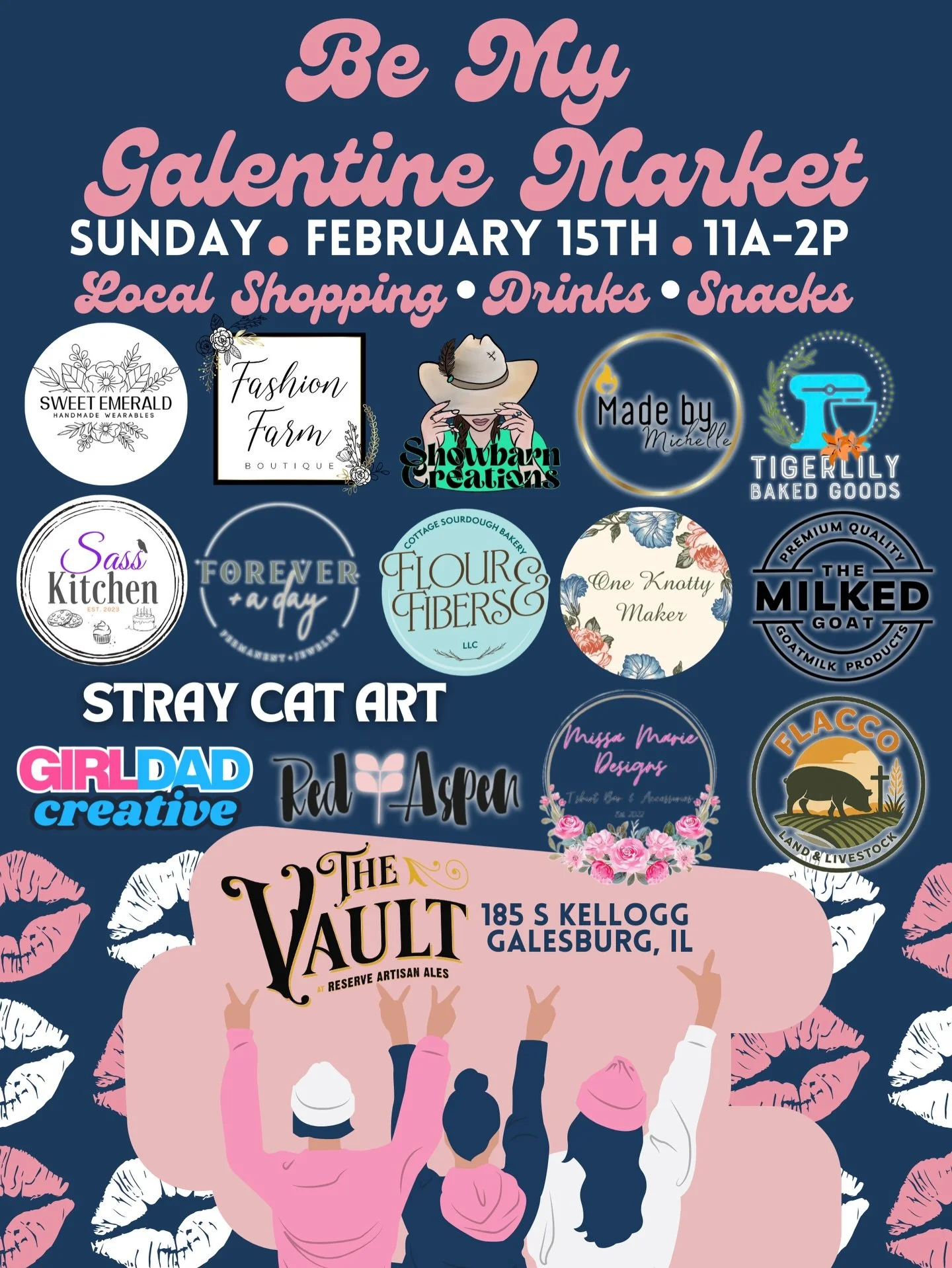 💖The Be My Galentine Market is BACK for year 3💖
🛍️ 15 fabulous vendors 
🍹 drinks &amp; snacks from @reserveartisanales 
📸 photo ops by @best.day.ever.events_ 
💖Let&rsquo;s have some fun! 🛍️ 
@fashionfarmboutique - @showbarn_creations - @michel