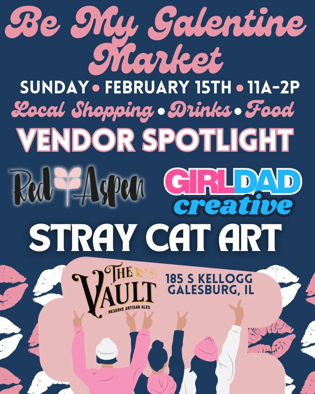 💖The 3rd Be My Galentine Market Vendor Spotlight #5💖
🖼️ Stray Cat Art&mdash;Recycled, reclaimed and repurposed metal art, custom solar lights
⚡️ @girldadcreative &mdash;On-site laser engraving and personalization of jewelry, jewelry boxes, koozies