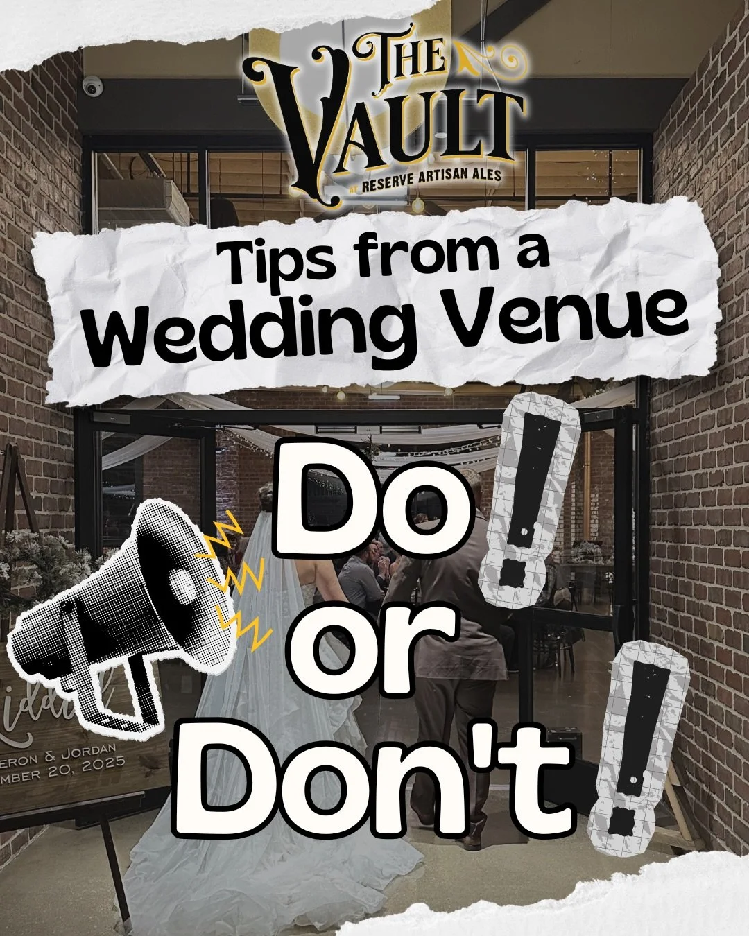 After 4 years and just shy of 90 weddings under our belt, here is a list of DOs and DON&rsquo;Ts from our event coordinators that might help you plan your own 💐 &mdash;SHARE with someone you know that is or is planning to tie the knot soon! 💍 #gale