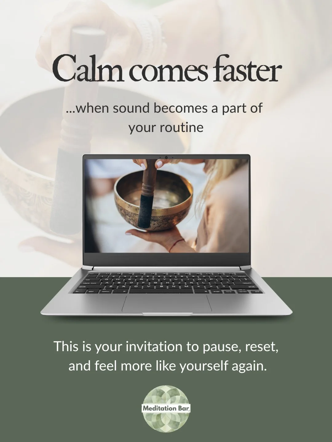 Steady care, real results.
Sound Mind Membership includes 2 in-person sessions each month, access to our On-Demand Sound Therapy Library, 10% off retail, and a Buddy Pass in month 3.
Join today and make self-care a habit.
#SoundMindMembership #Medita