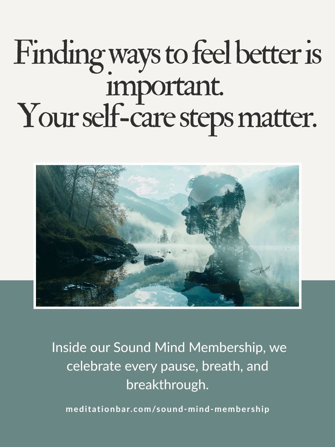 Steady care, real results.
Sound Mind Membership includes 2 in-person sessions each month, access to our On-Demand Sound Therapy Library, 10% off retail, and a Buddy Pass in month 3.
Join today and make self-care a habit.
#SoundMindMembership #Medita