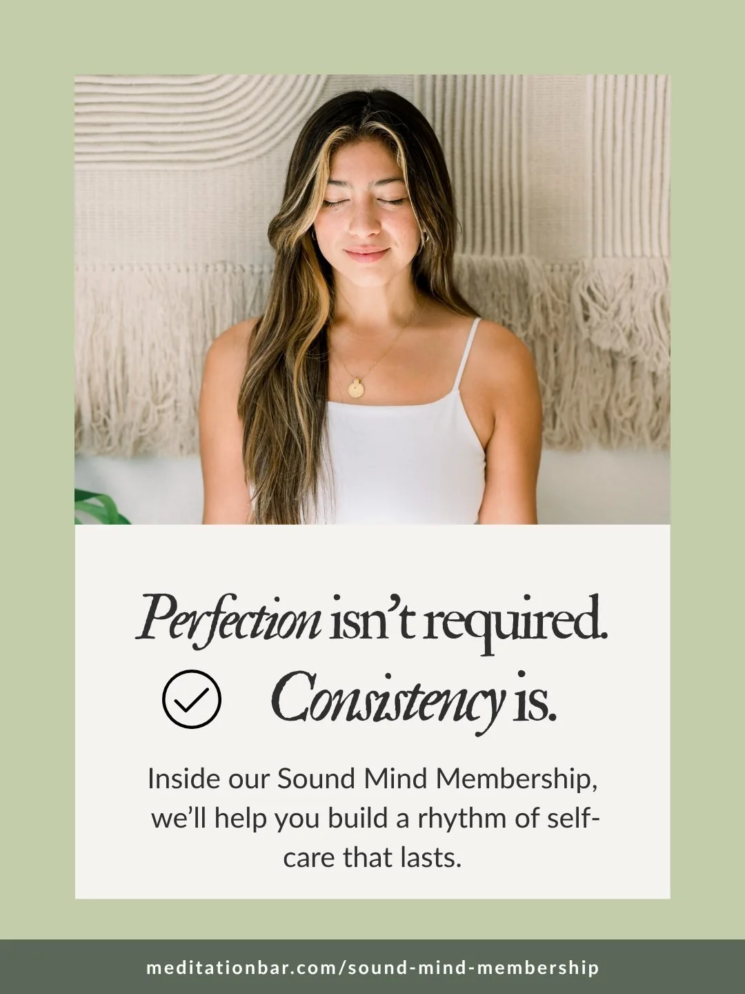 Steady care, real results.
Sound Mind Membership includes 2 in-person sessions each month, access to our On-Demand Sound Therapy Library, 10% off retail, and a Buddy Pass in month 3.
Join today and make self-care a habit.
#SoundMindMembership #Medita