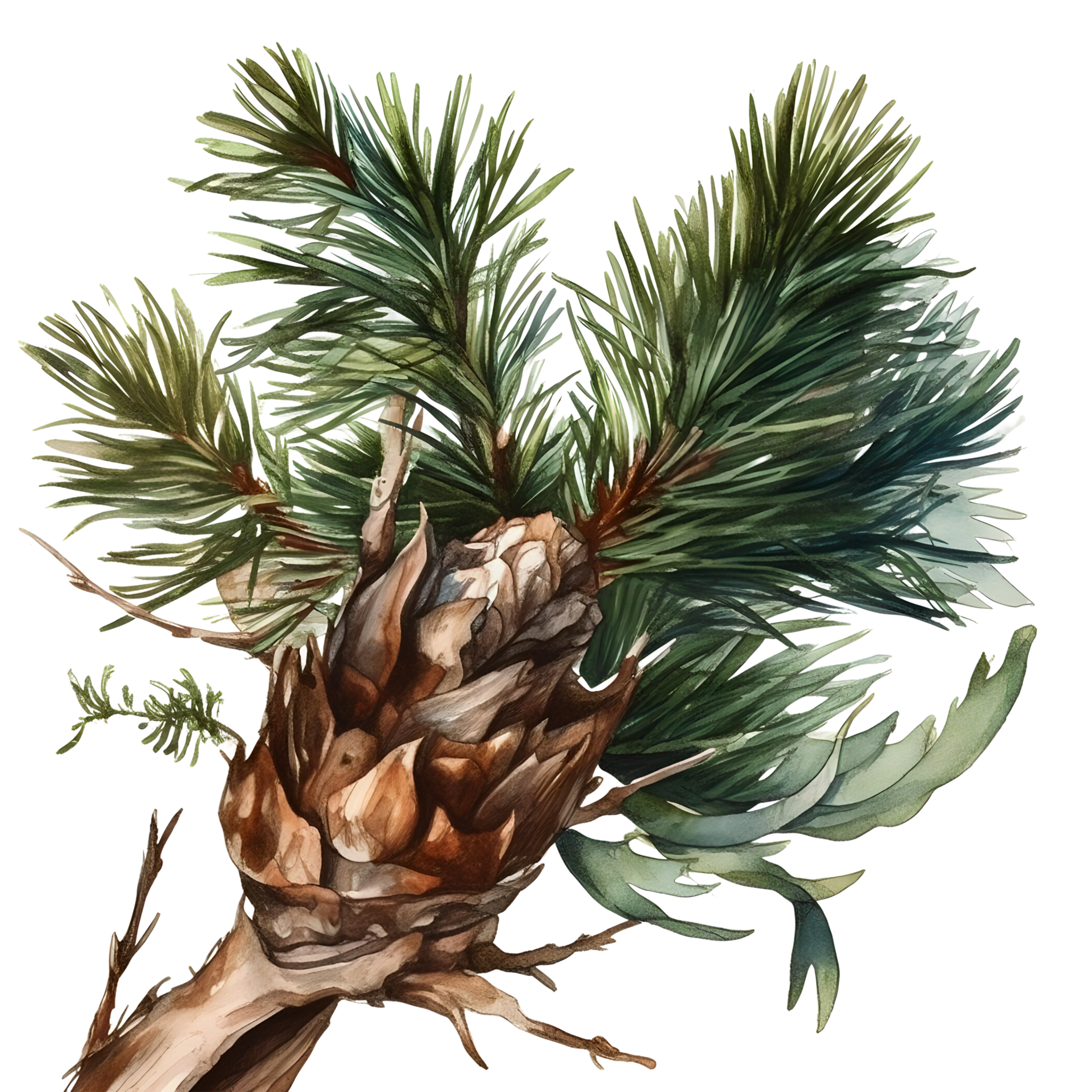 Forrest representing nature-based tools for grounding, with leaves, stones, and calming rituals