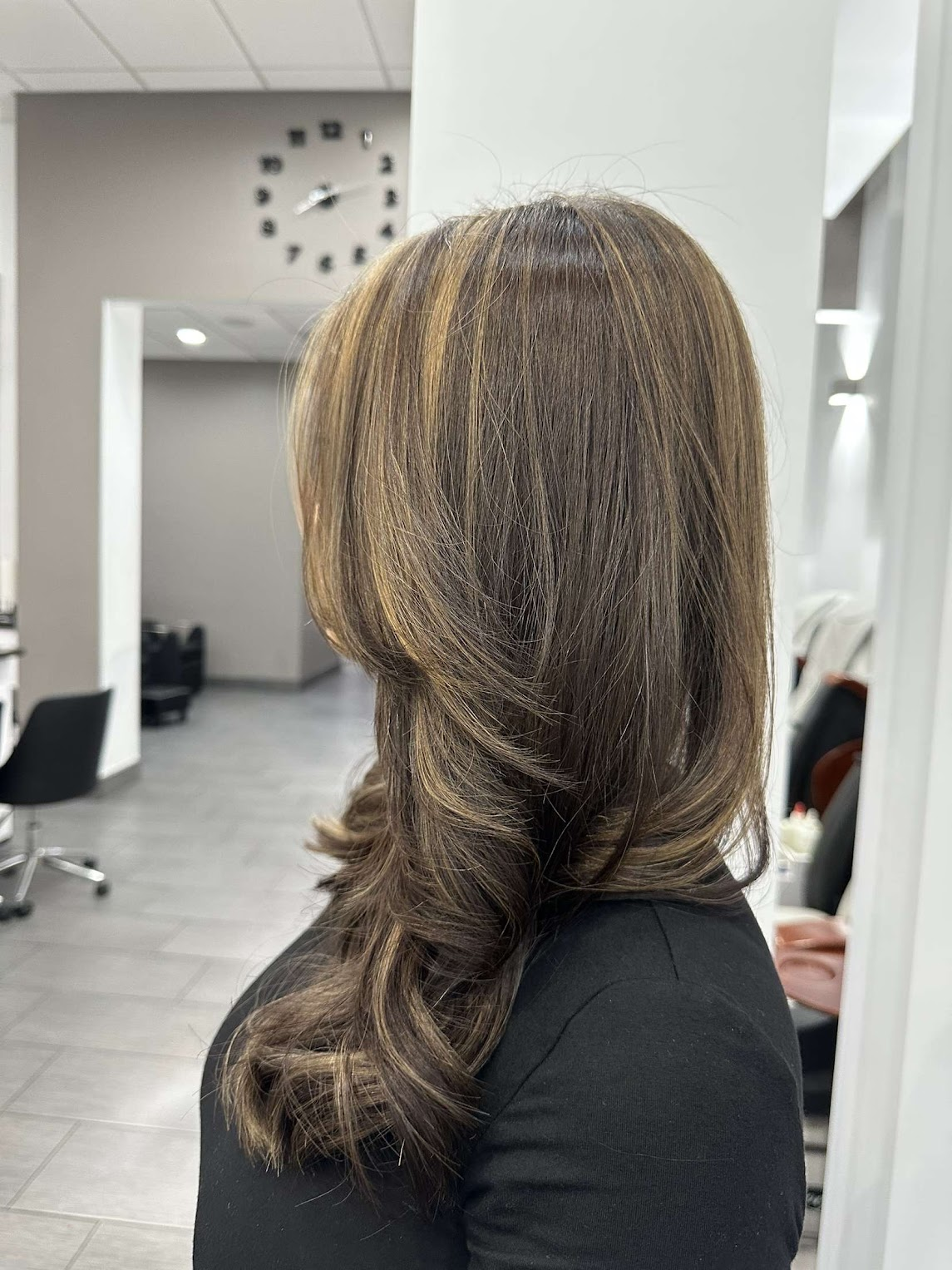 Balayage hair color by Wish Salon stylist in Falls Church VA