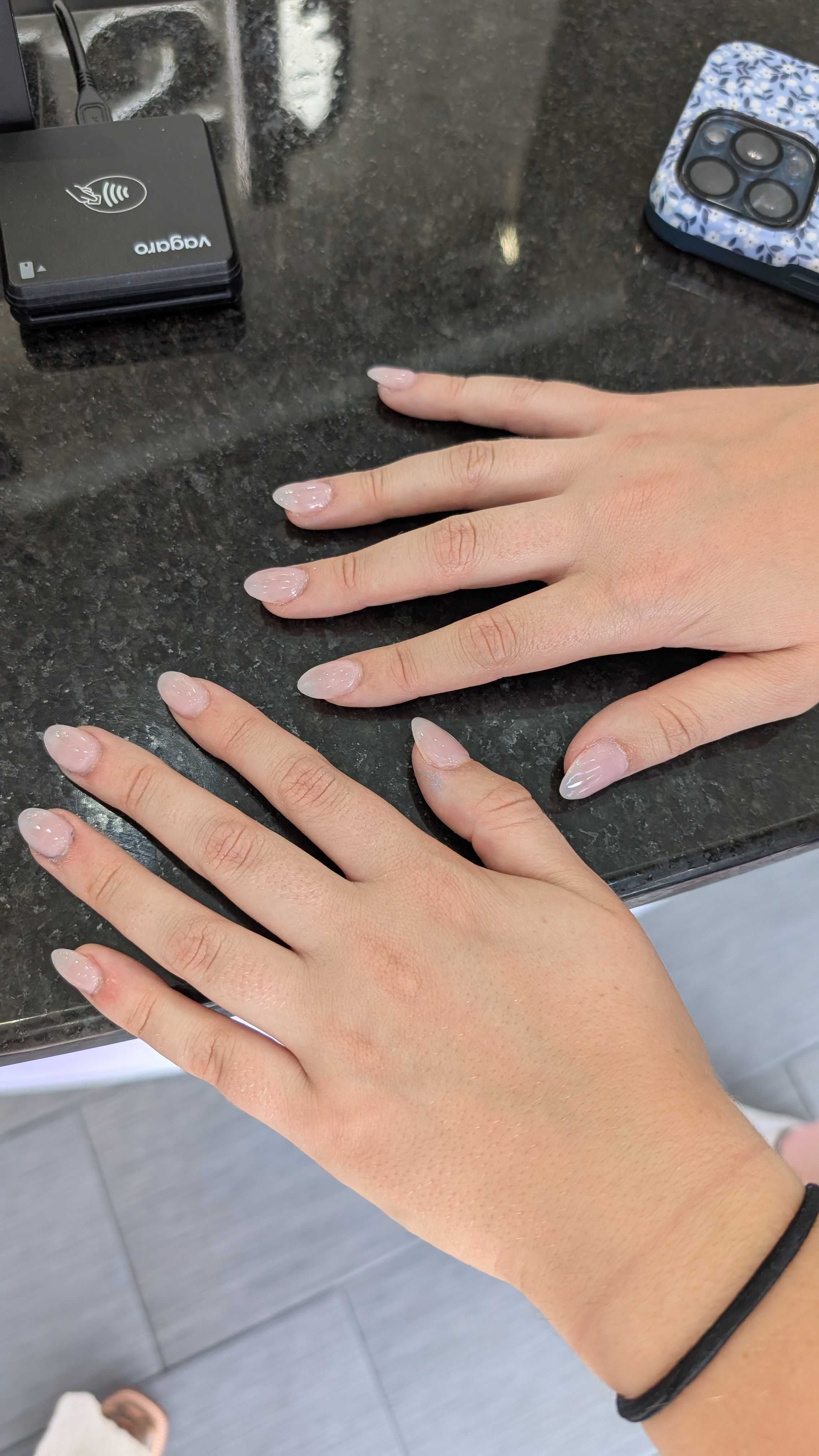 Women's acryllic manicure