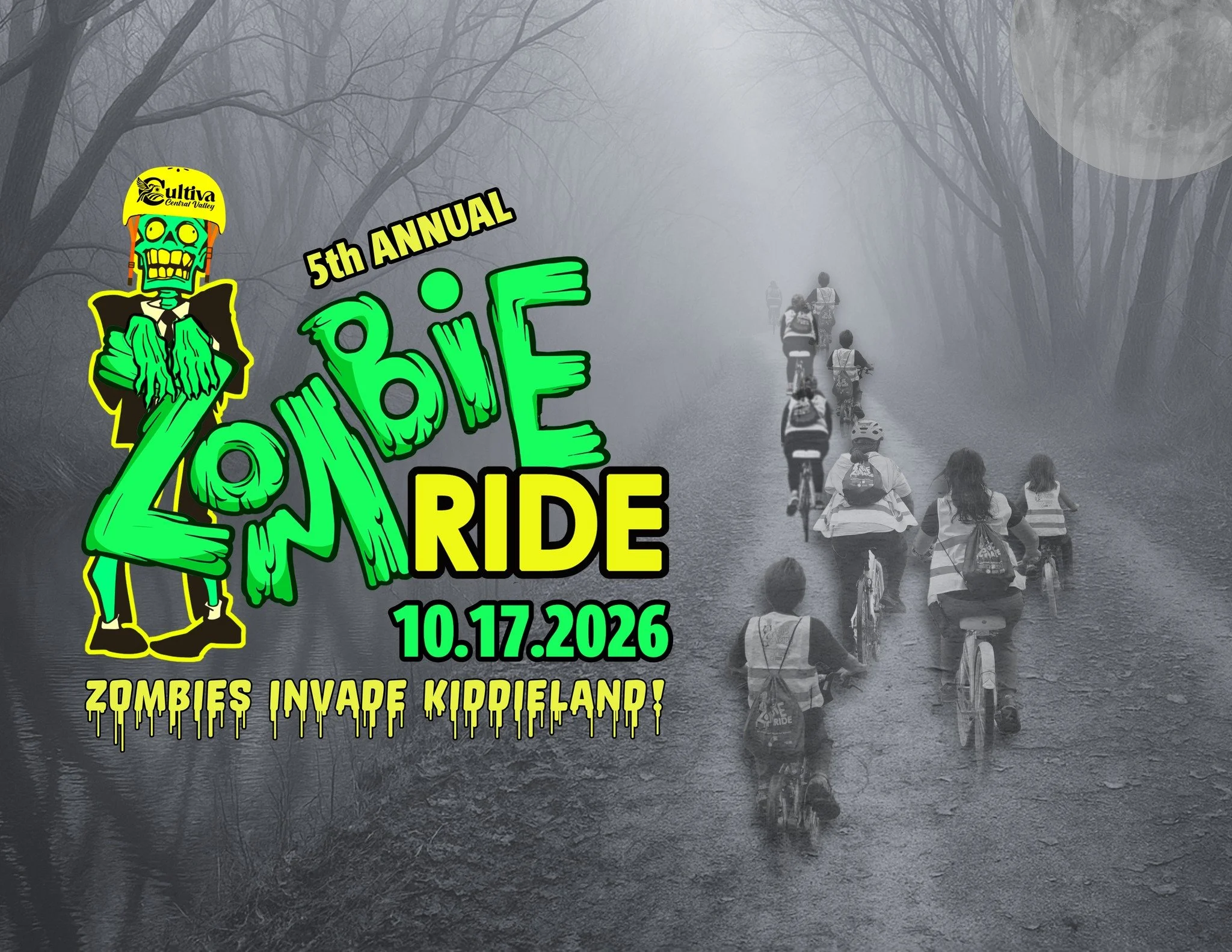 This year... Zombies invade @kiddieland_of_merced 🧟 10/17/2026 

#ZombieRide #Savethedate 

Preregister Here: https://wkf.ms/4cxDr0W
---

Este a&ntilde;o... Los zombis invaden @kiddieland_of_merced 🧟 El 17 de Octubre
Preinscripci&oacute;n Aqu&iacut
