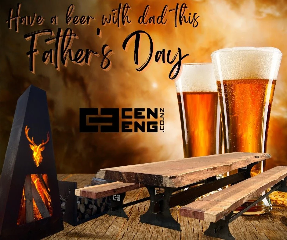 Celebrate Father's Day with Cen Eng 🎉
What better way to celebrate father’s day than having a beer or two with the old man sitting at his brand new Wooden Slab Table🪵 or beside his new Outdoor Fire 🔥 or go one better and get him his very own