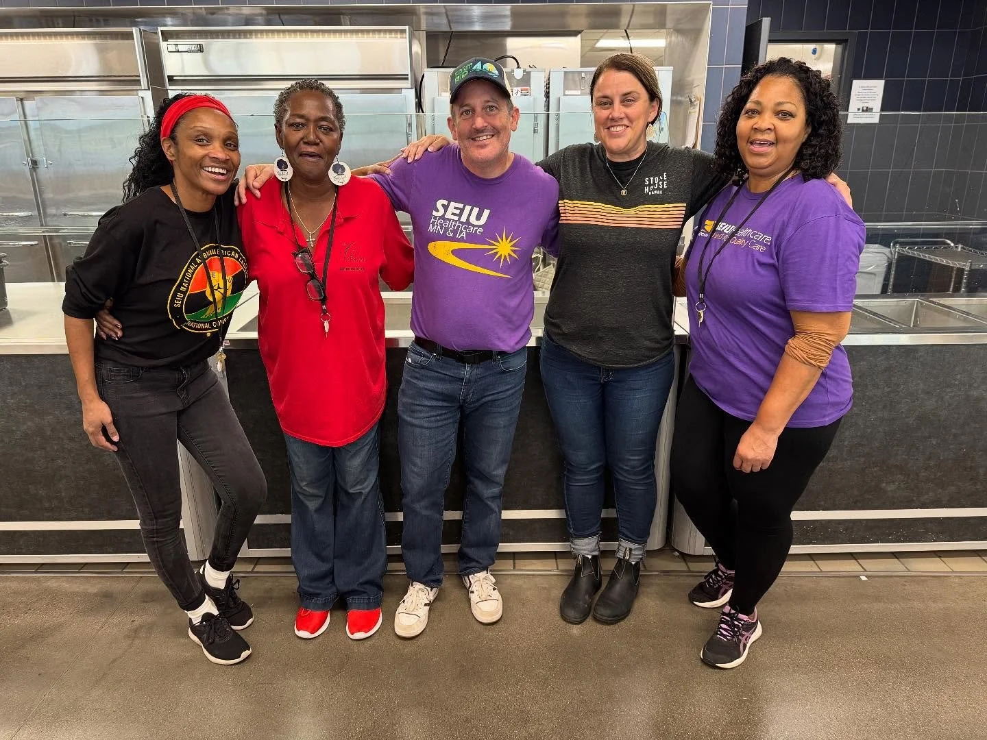 Today we joined SEIU AFRAM leaders to serve dinner to community members at St. Paul&rsquo;s Dorothy Day House. I love the way our union fights and cares for everyone. As Dorothy Day said, &ldquo;There can be no question of the duty of the hour. Our w