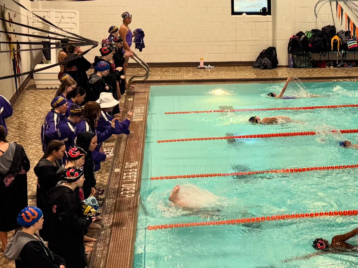 Being parents to four tweens/teens is wild y&rsquo;all. Tonight we started watching Emma in her swim meet at @humboldtstpaul and then zipped over to @tworiverswarriors to see Lyla play one of her last JV games of the season. Still to come-dinner and 