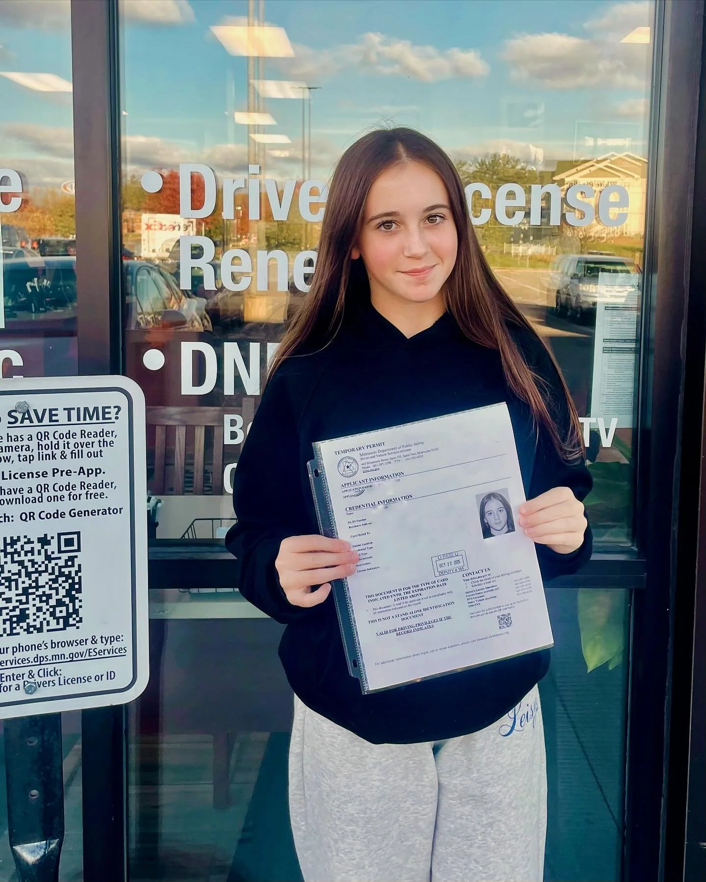 What a milestone! The first Gulley kid to get her driver&rsquo;s permit! So proud of you @lyla.gulley &hearts;️ &hearts;️