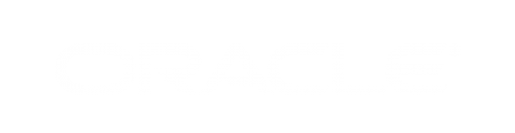 Oracle logo in white