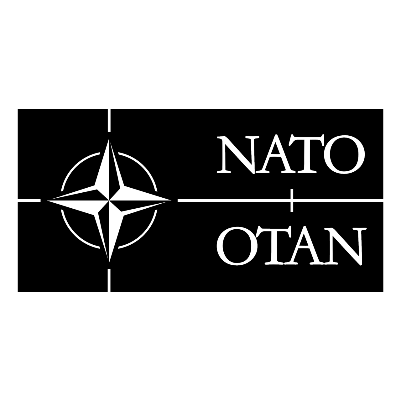 NATO logo in white