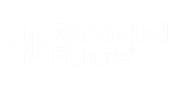 Recorded Future logo in white