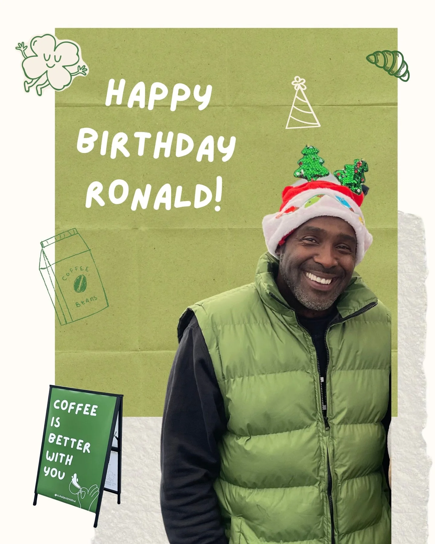 happy belated birthday to our MATCHA MAN🍵🎈 
without you, this dream wouldn&rsquo;t be possible!

#clovercoffeeclub