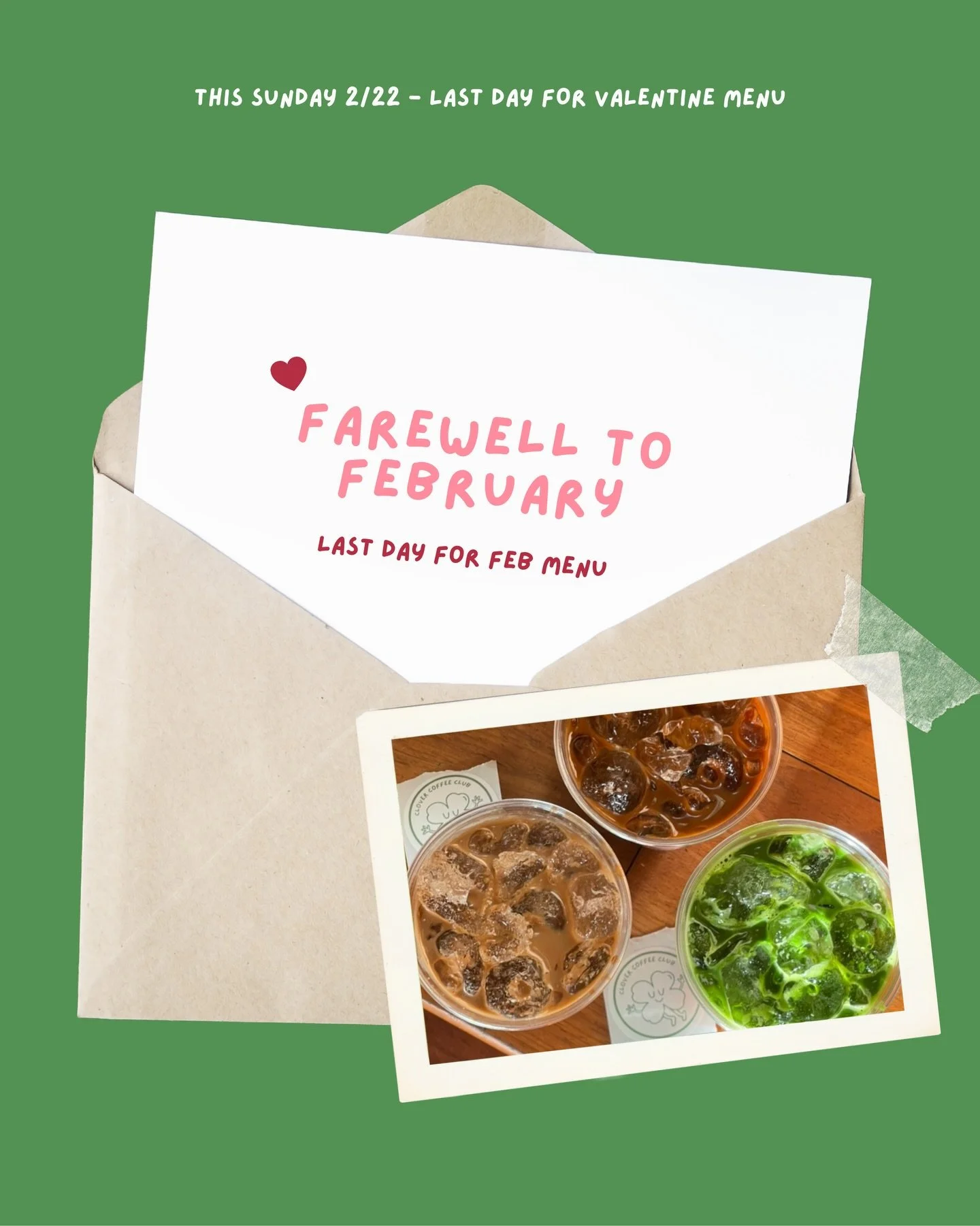 saying farewell to february! 💘 

last chance to stop by this sunday 2/22 for our feb lineup:
. strawberry matcha + latte 🍓
. raspberry matcha 
. dark chocolate sea salt latte

#riverside #hiddengem #mobilecoffeecart #tylermall inlandempire