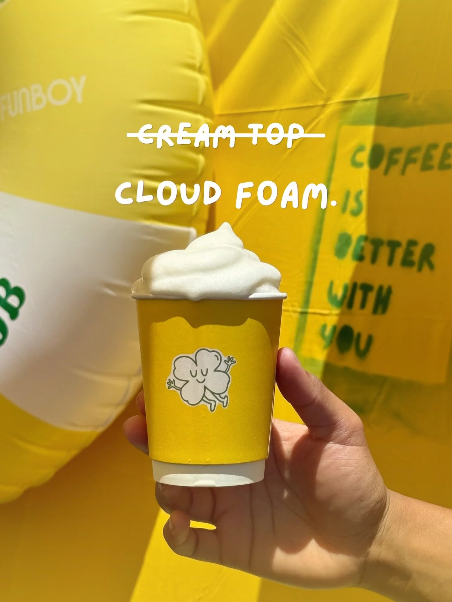light, airy, and delicious! ☁️💚

now serving: cloud foam. the summer version of cream top! ⭐️🌴 

#clovercoffeeclub #riversideca #hiddengems #summermenu #coffeecart