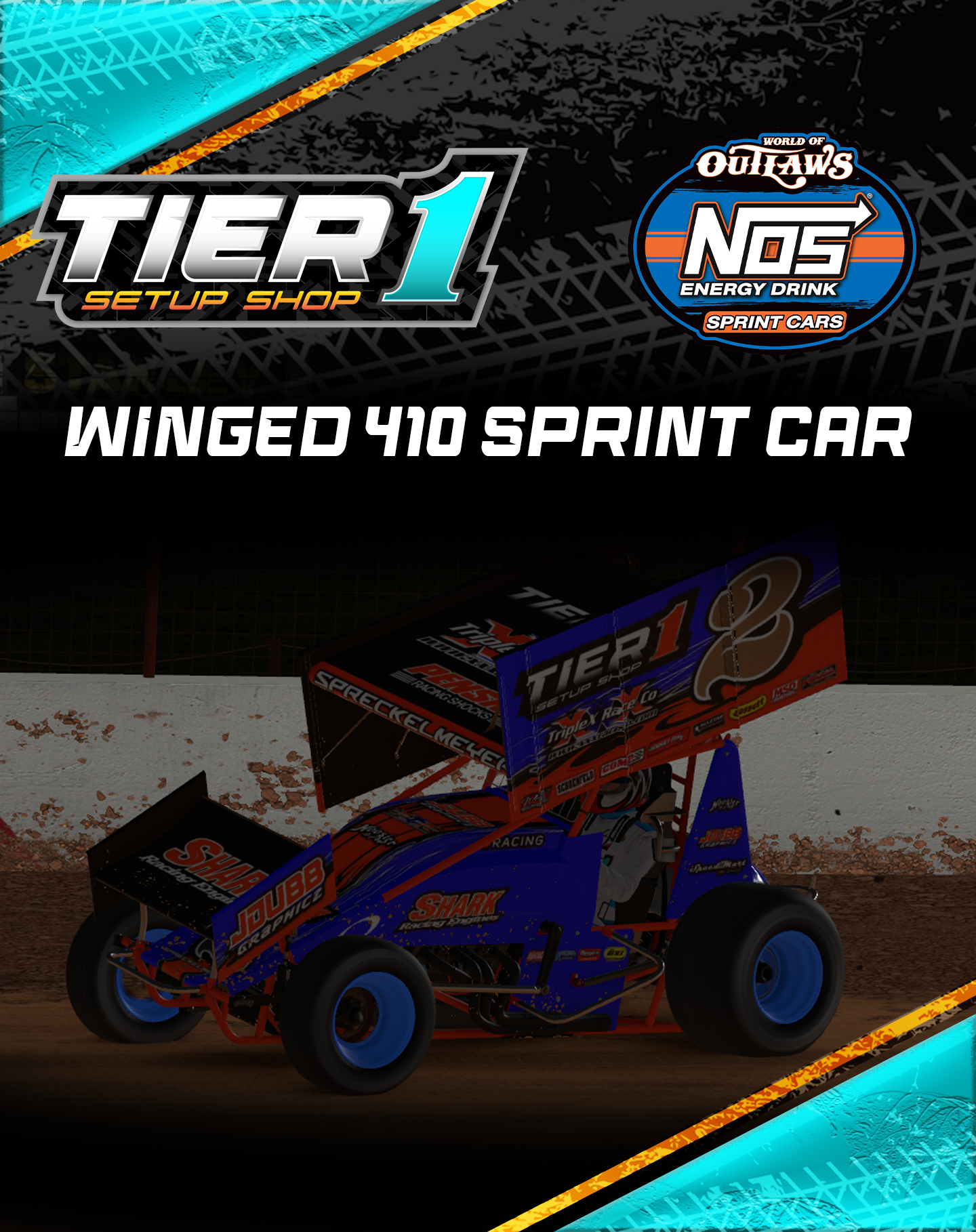 Winged 410 Sprint Car Hussets 26S3 Week 1