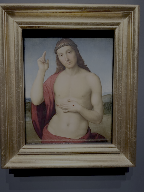 Raphael - Christ Blessing with the Stigmata in a Landscape