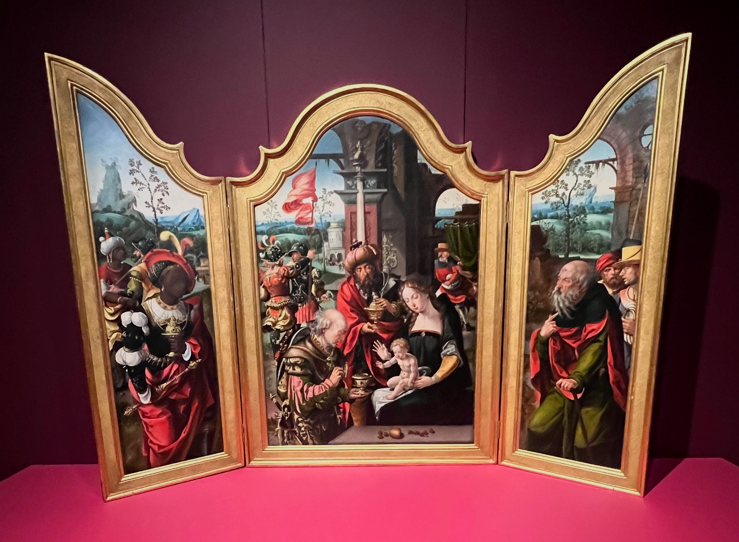 Pieter Coecke van Aelst I - Triptych with the Adoration of the Magi