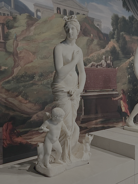 Statue of Aphrodite with Eros and Ketos