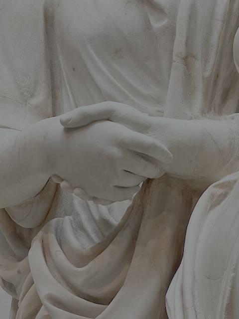 Statue of Husband and Wife (detail)