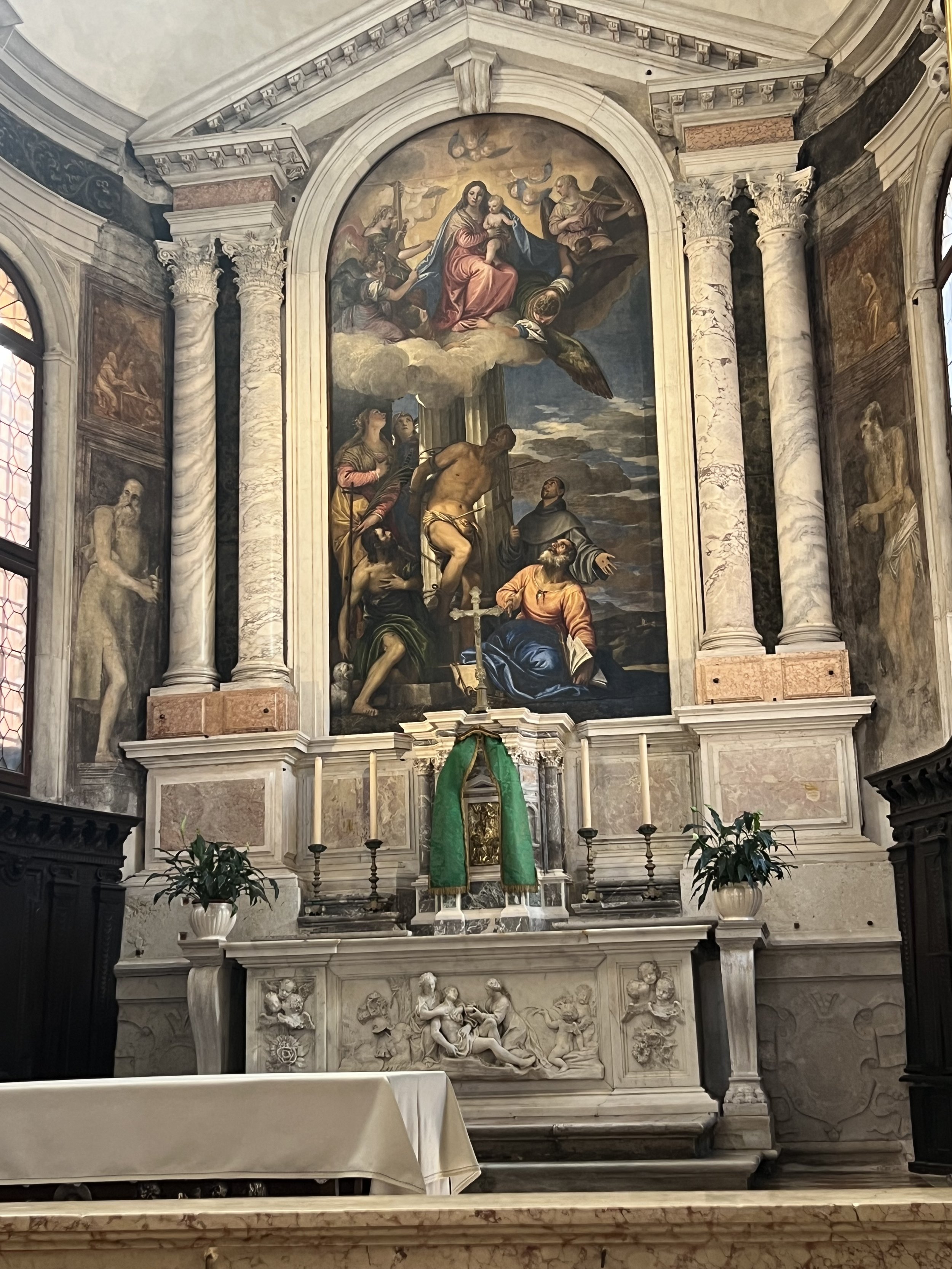 The Virgin and Child Enthroned with Saints (1565)
