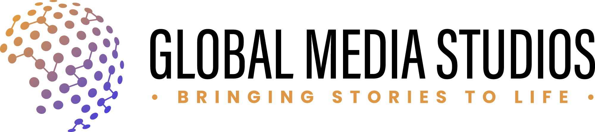 Colorful logo with a gradient background and bold black text.