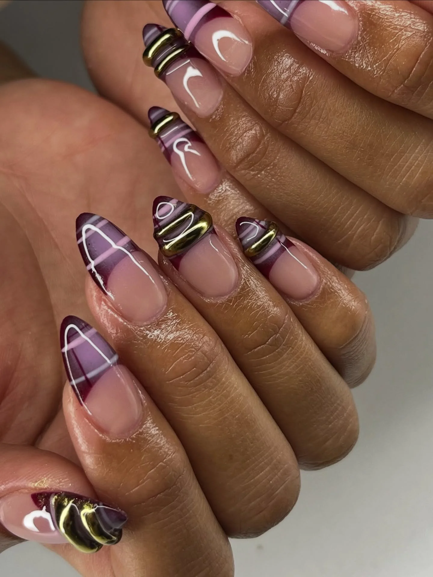 Plaid frenchies>

#oahunails #oahunailtech #plaidnails