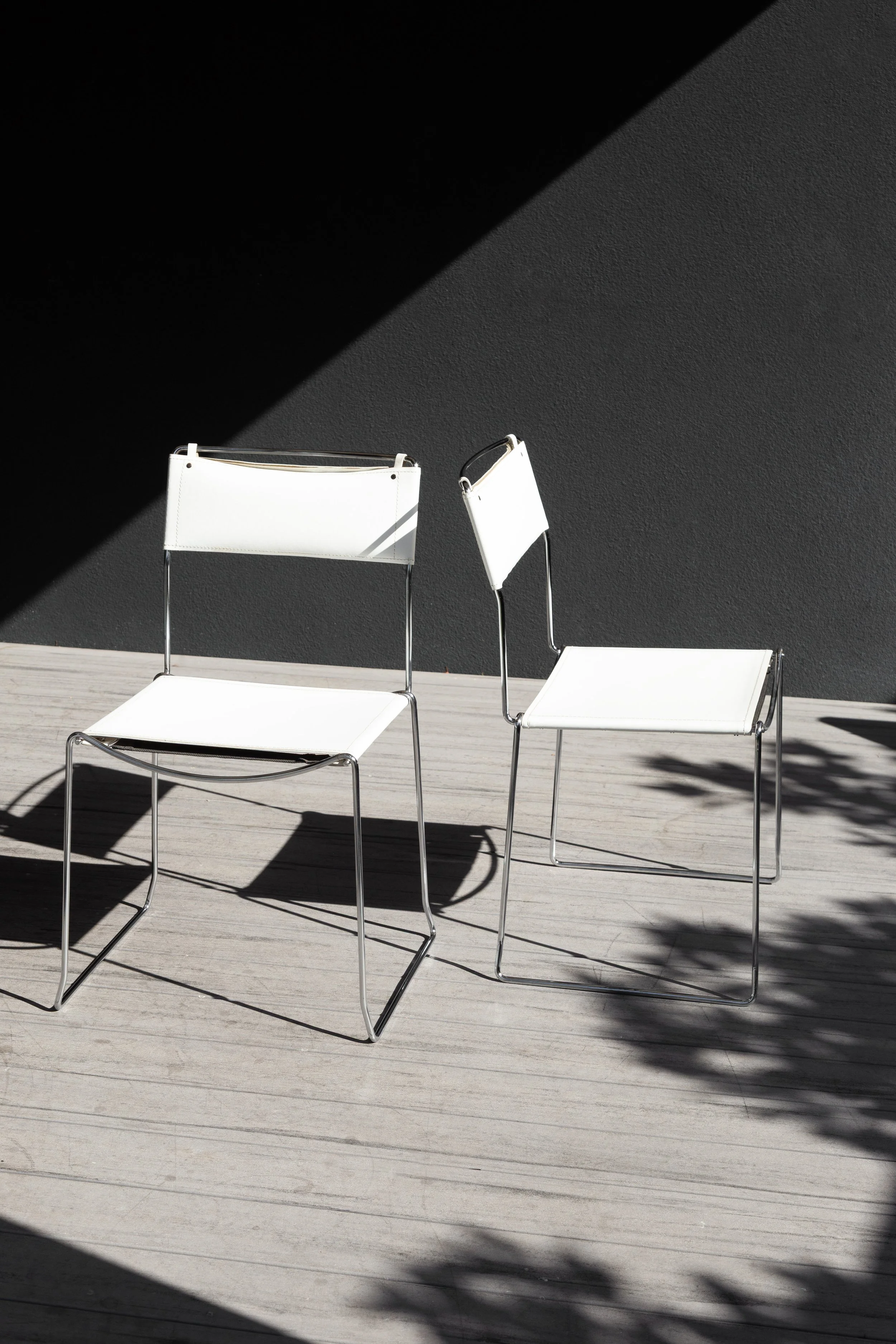 Giandomenico Belotti for Alias 1979 Italian Leather Chairs (Set Of 2)