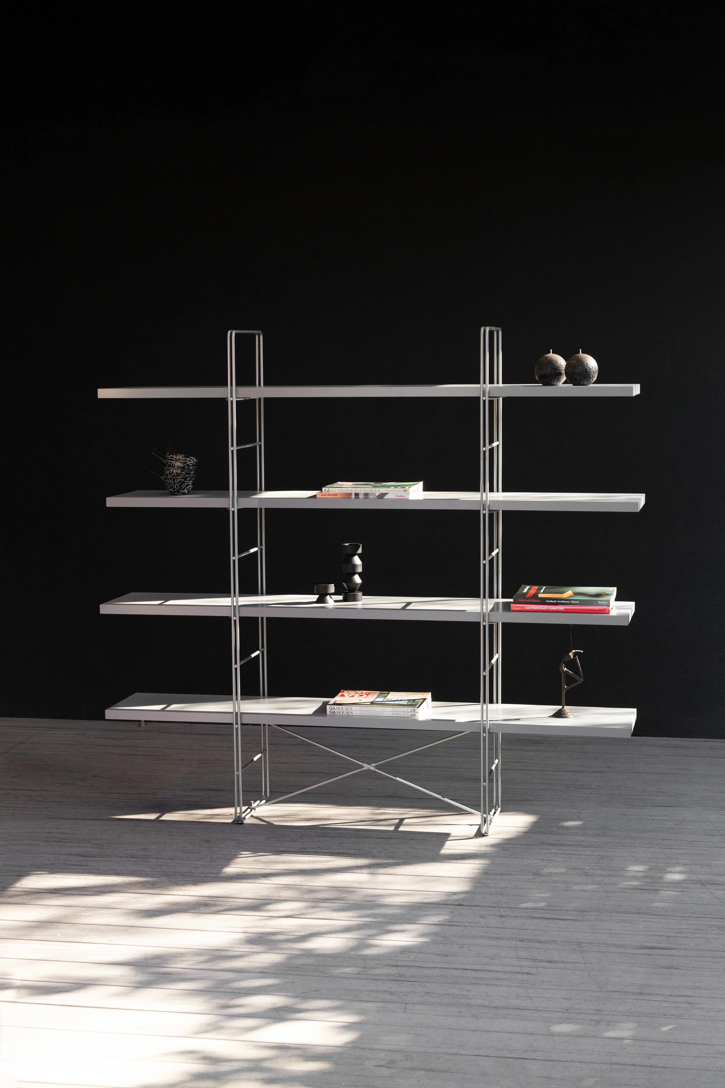 Vintage Grey IKEA ENETRI Shelving Unit