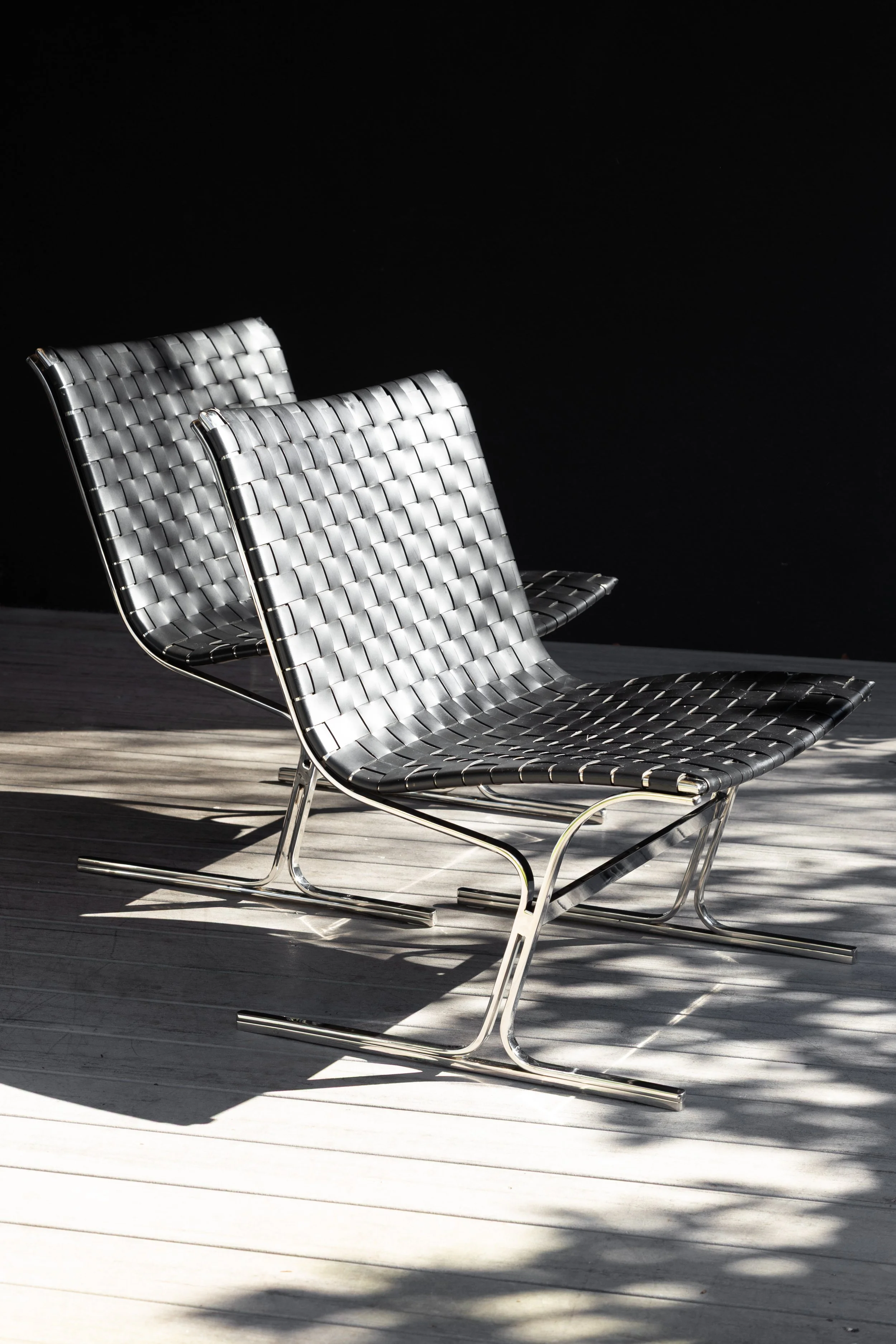 Mid Century Ross Littell Style ‘Luar’ Lounge Chairs