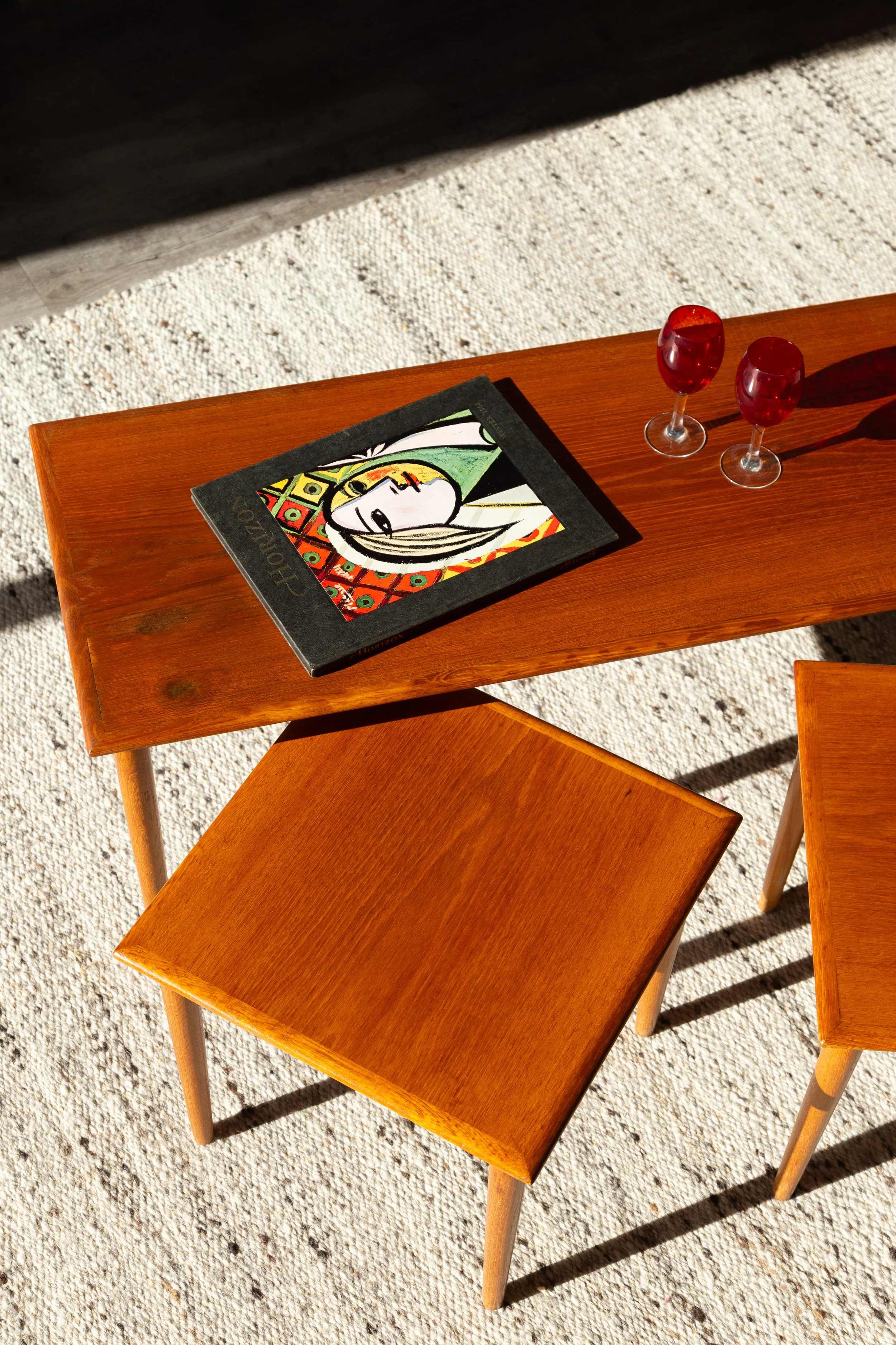 Parker Teak Coffee Table & Two Side Tables
