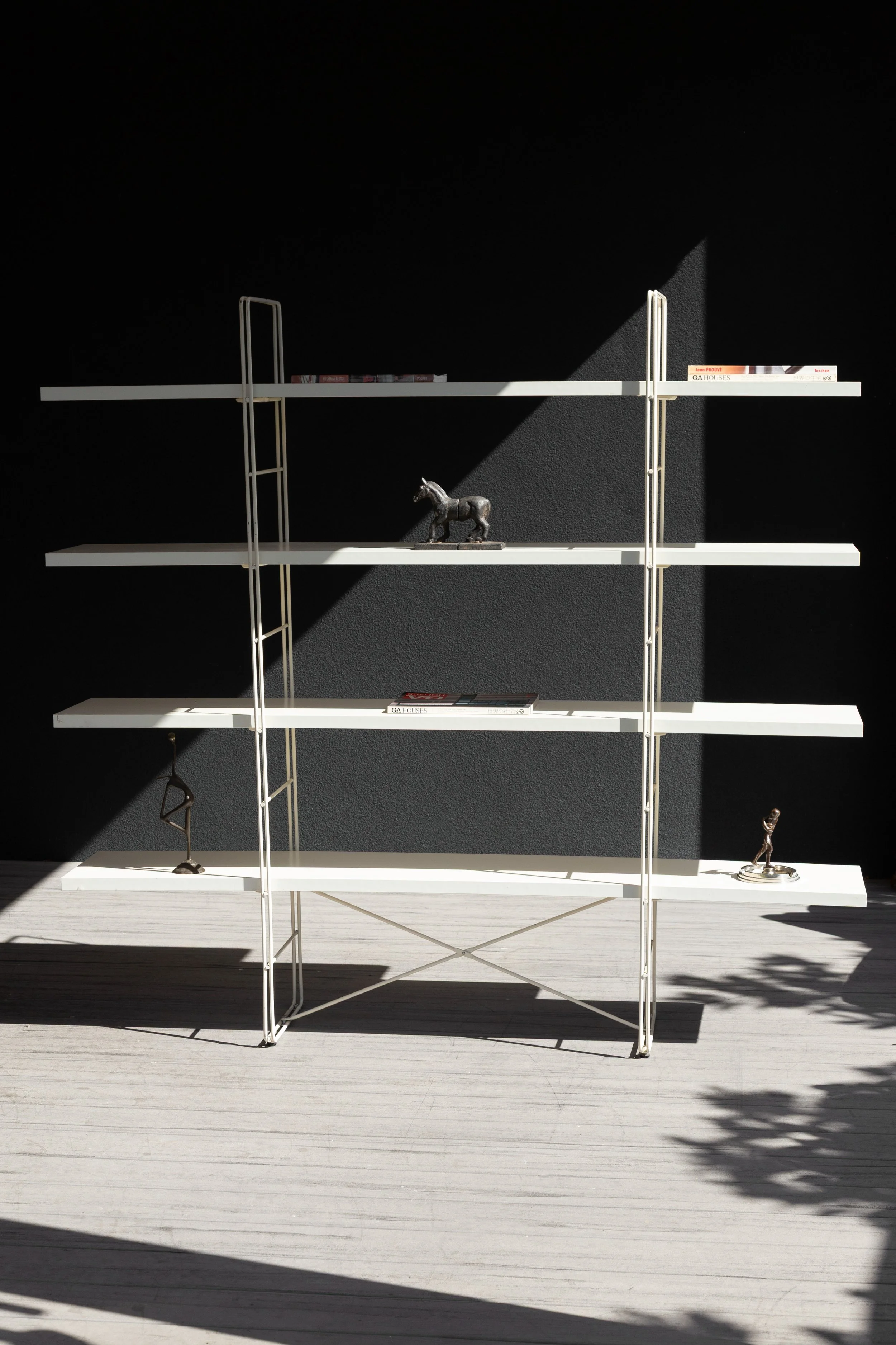 Vintage All White IKEA ENETRI Shelving Unit