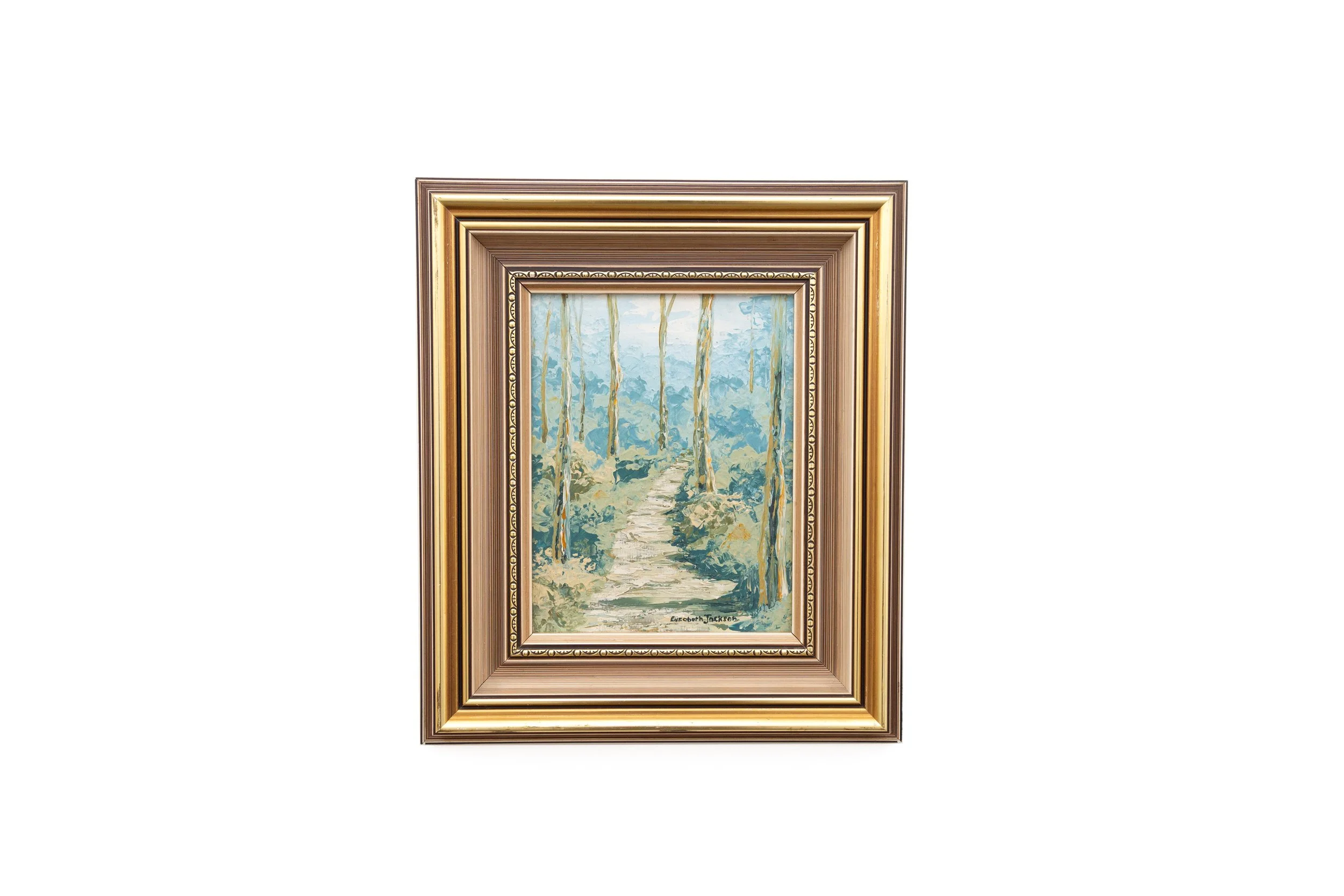 Framed Oil Painting, Monbulk, Signed Elizabeth Jackson