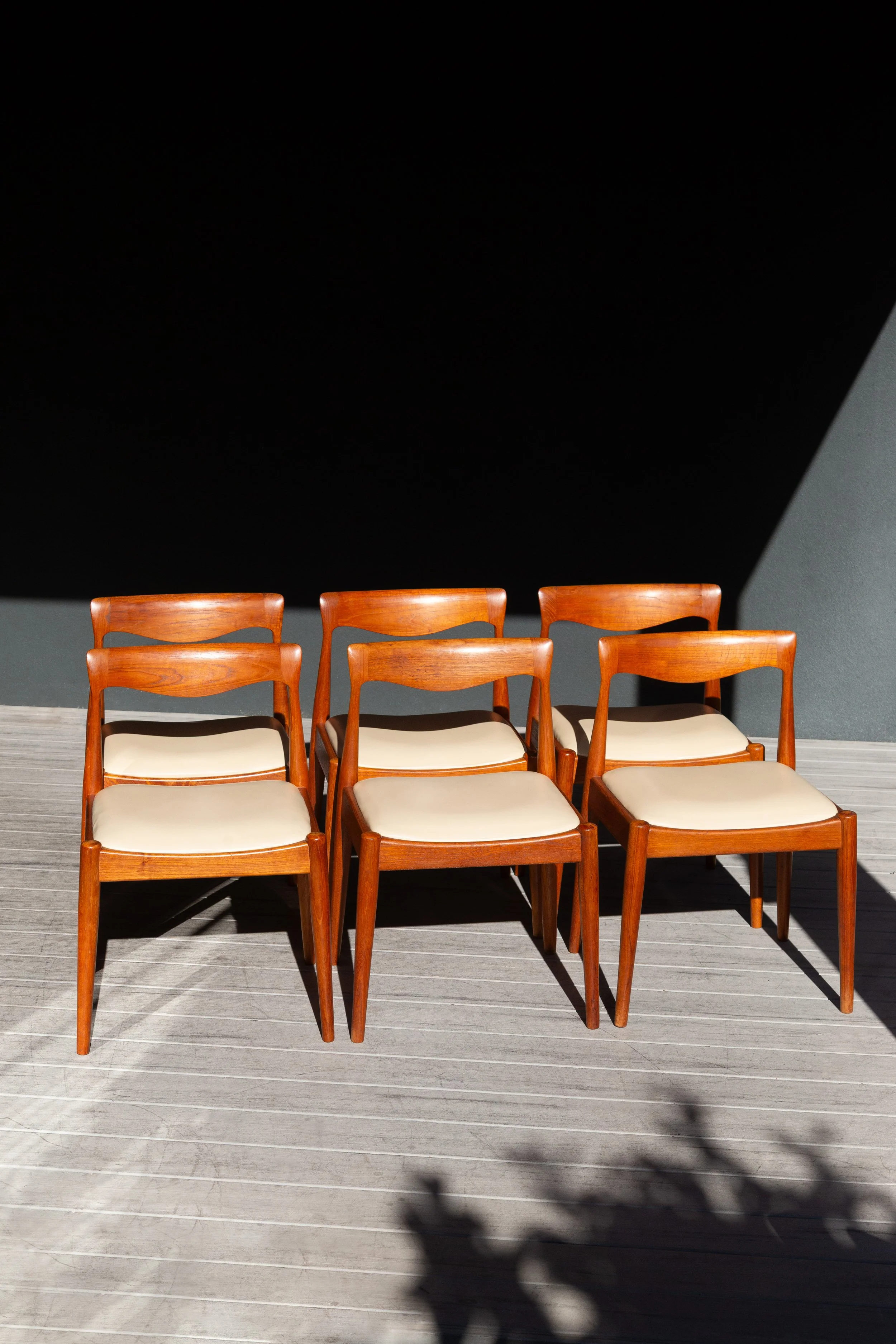 Mid Century Danish Deluxe Dining Chairs (Set Of 6)